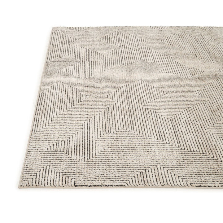 Estle Area Rug Black & White