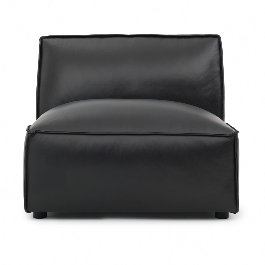 Nook Modular Armless Chair Black