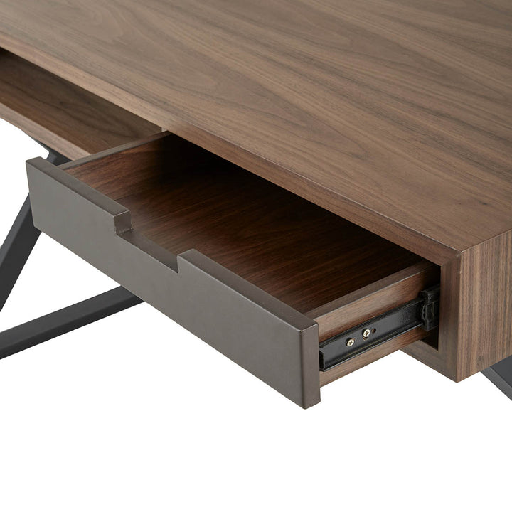 Neghan Desk Dark Brown