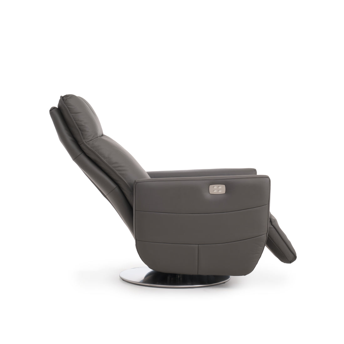 Waven Reclining Accent Chair Dark Grey
