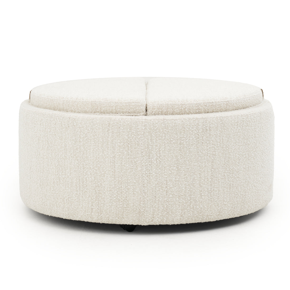 Eller Ottoman with Storage Off White