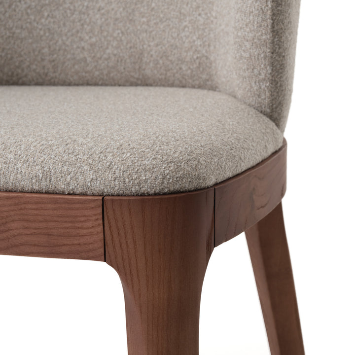 Evana Fabric Chair Light Brown
