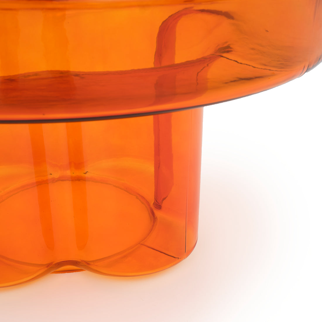 Eira Glass Coffee Table Orange