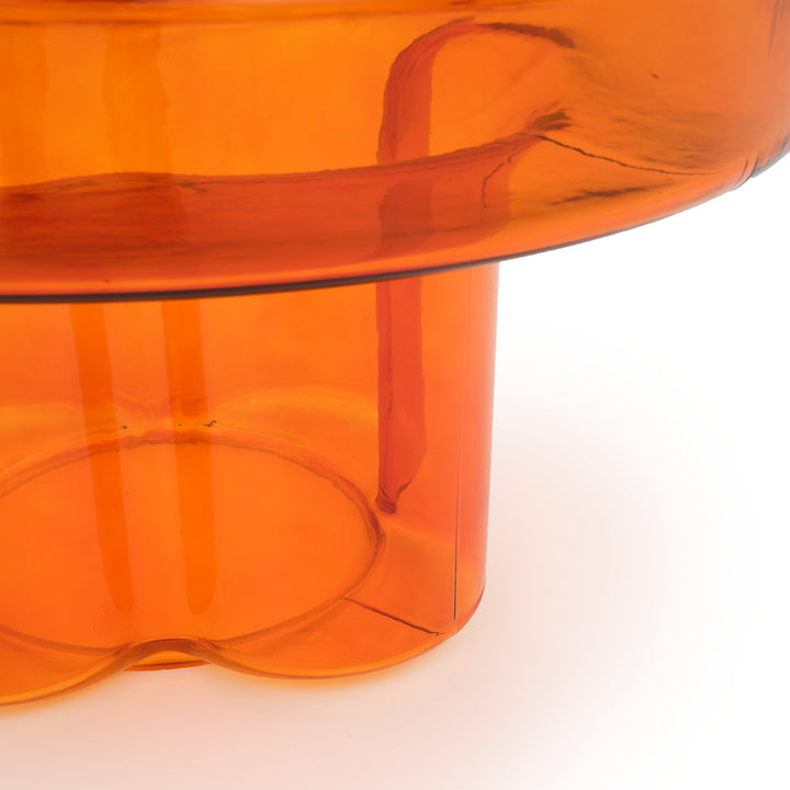 Eira Glass Coffee Table Orange