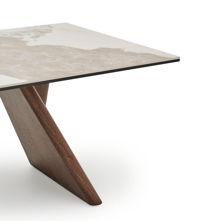 Emmeline Ceramic Coffee Table Light Brown