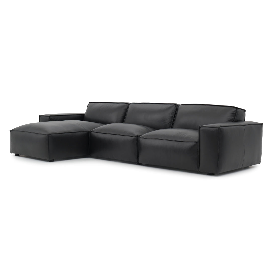 Nook Leather Modular Set Black