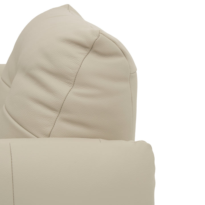 Wessa Leather Loveseat Beige