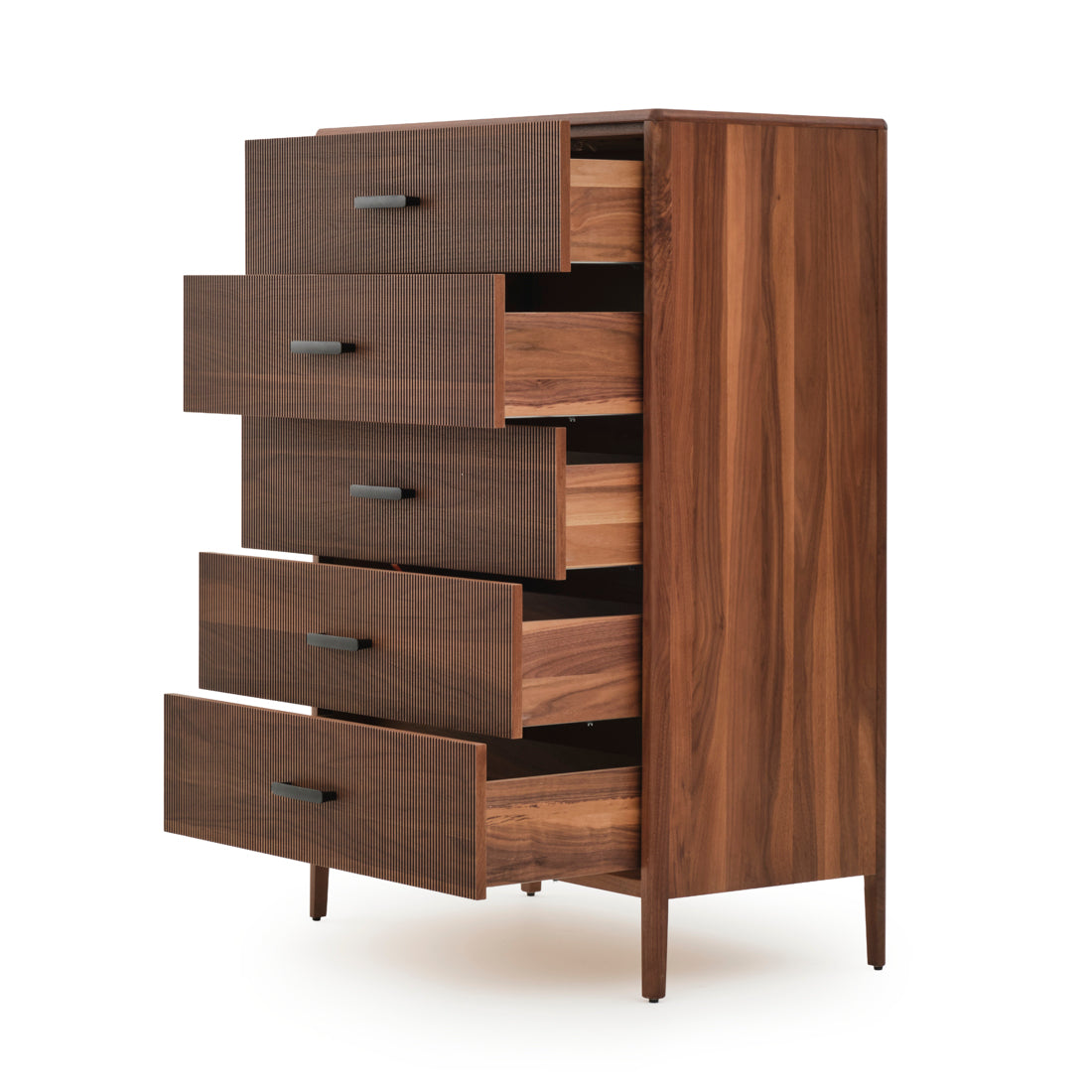 Edriana 5-Drawer Chest Dark Brown