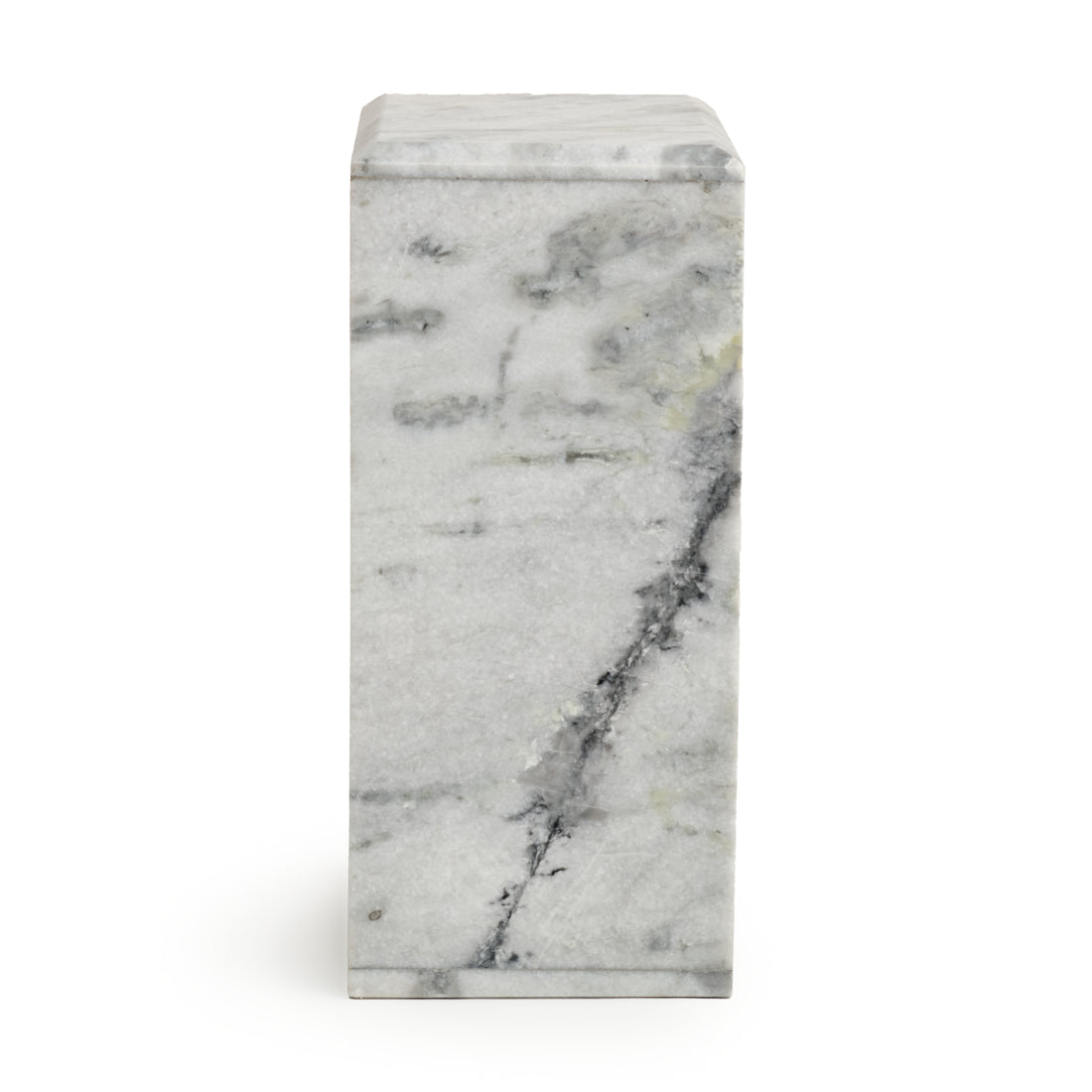 Neville Marble Accent Table White