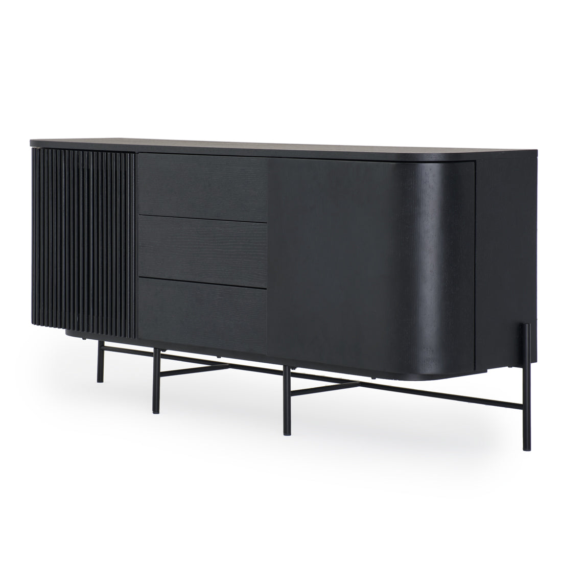 Easton Wood Sideboard Black