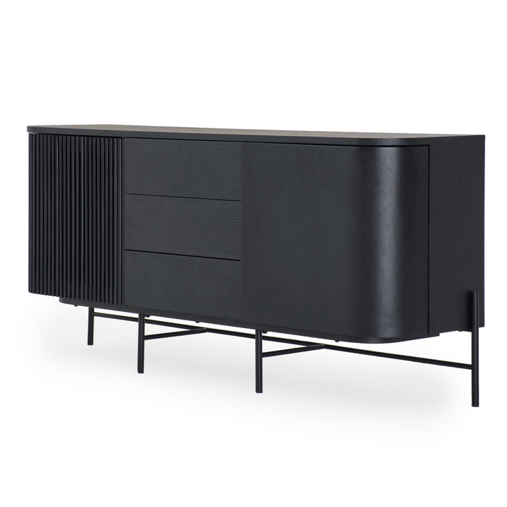 Easton Wood Sideboard Black