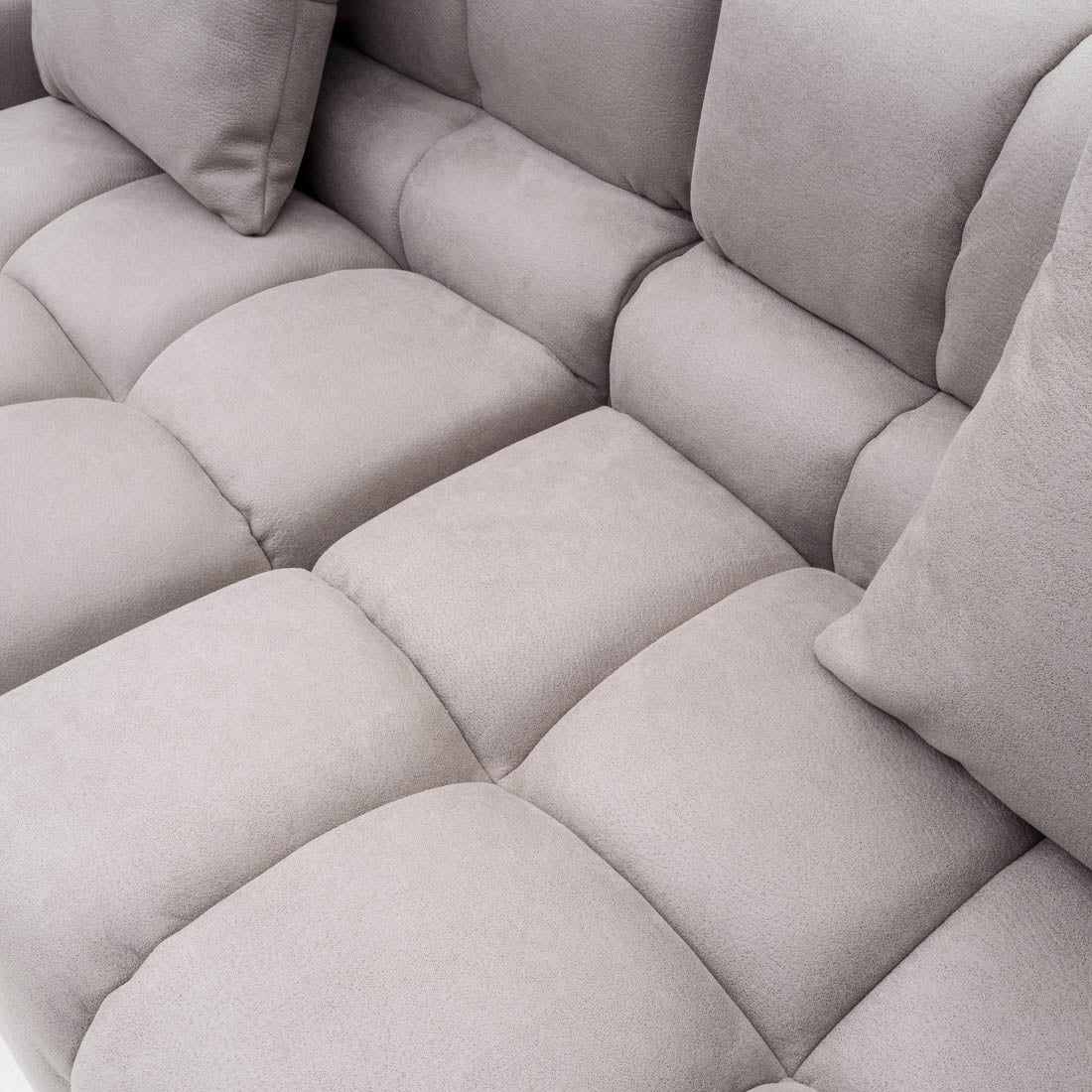 Norika Fabric Modular Sofa Light Grey