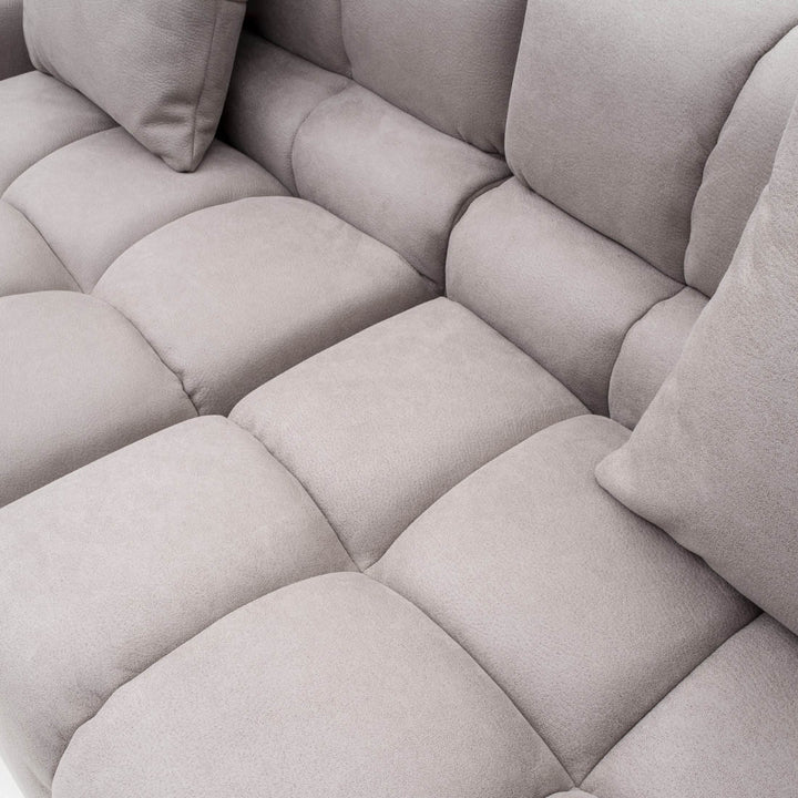 Norika Fabric Modular Sofa Light Grey