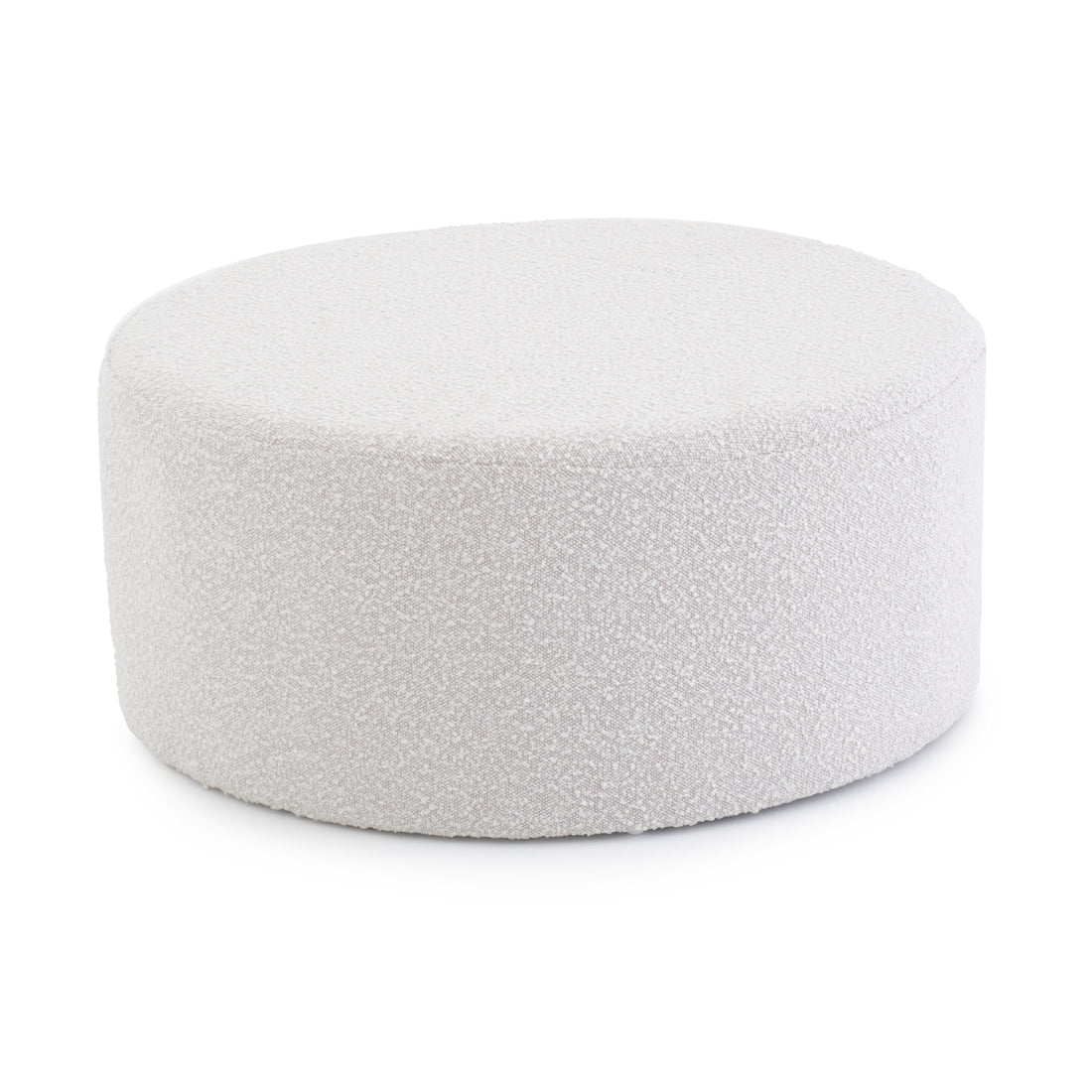 Emondi Fabric Ottoman Off White
