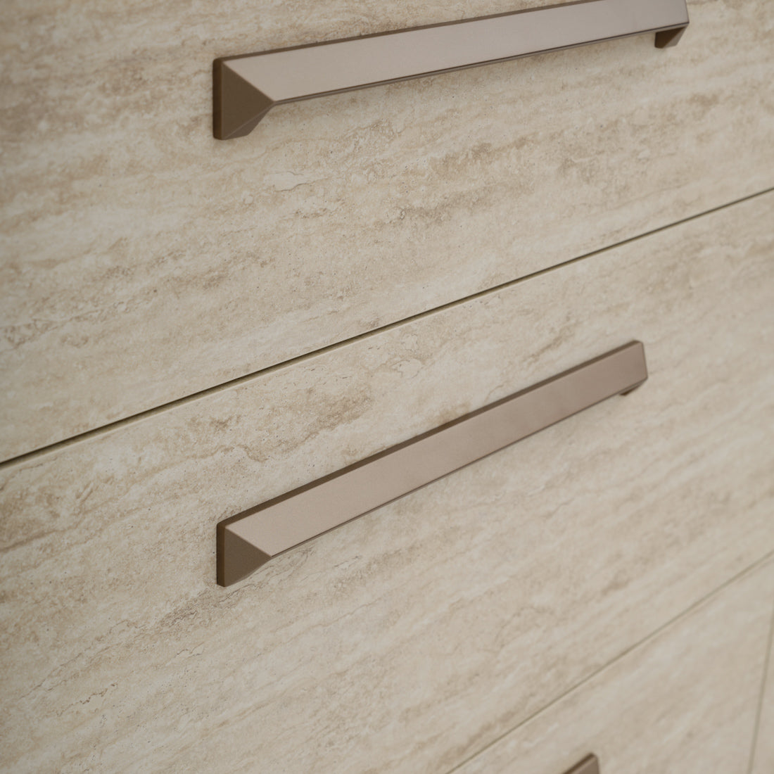 Nunzia 6-Drawer Dresser Beige