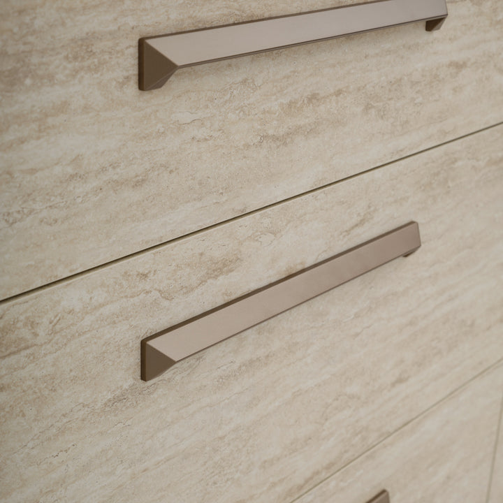 Nunzia 6-Drawer Dresser Beige
