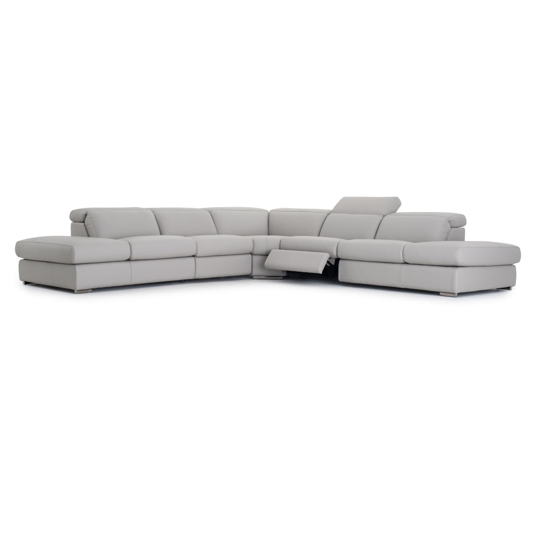 Whitmore Reclining Sectional Sofa Light Grey