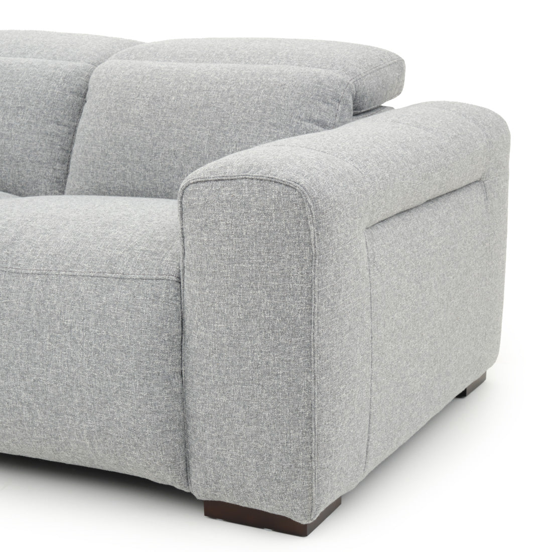 Niguel Fabric Reclining Loveseat Light Grey
