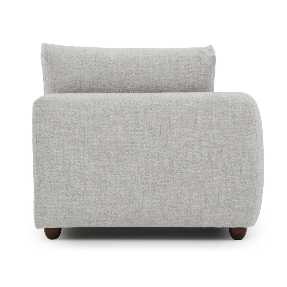 Nadal Modular Left Chair Light Grey