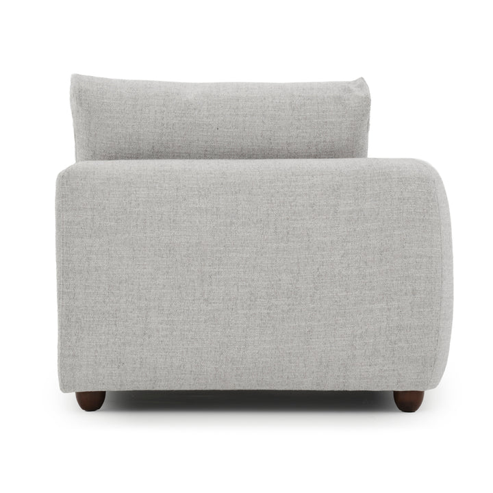 Nadal Modular Left Chair Light Grey