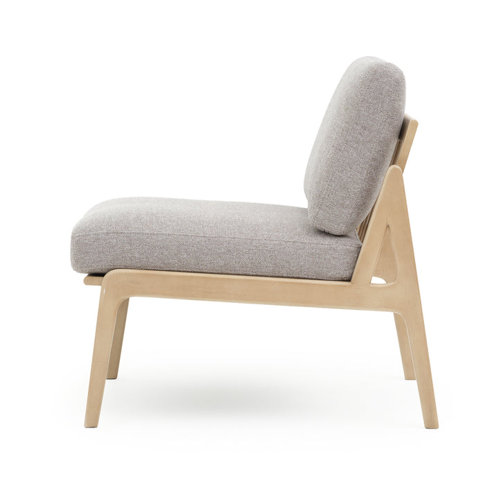 Nashik Fabric Accent Chair Light Grey