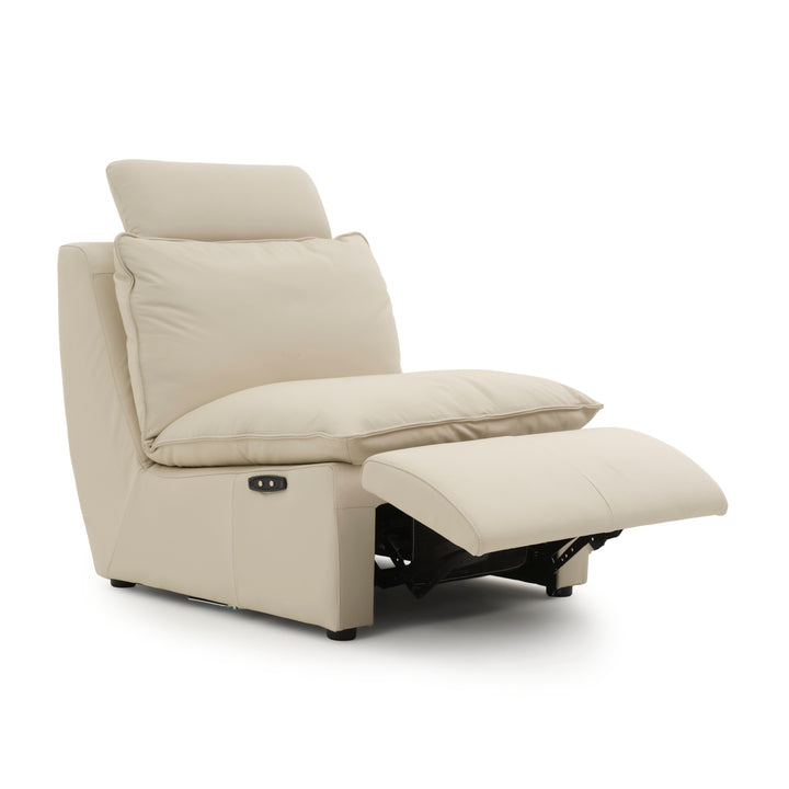 Nadyna Reclining Armless Chair Beige