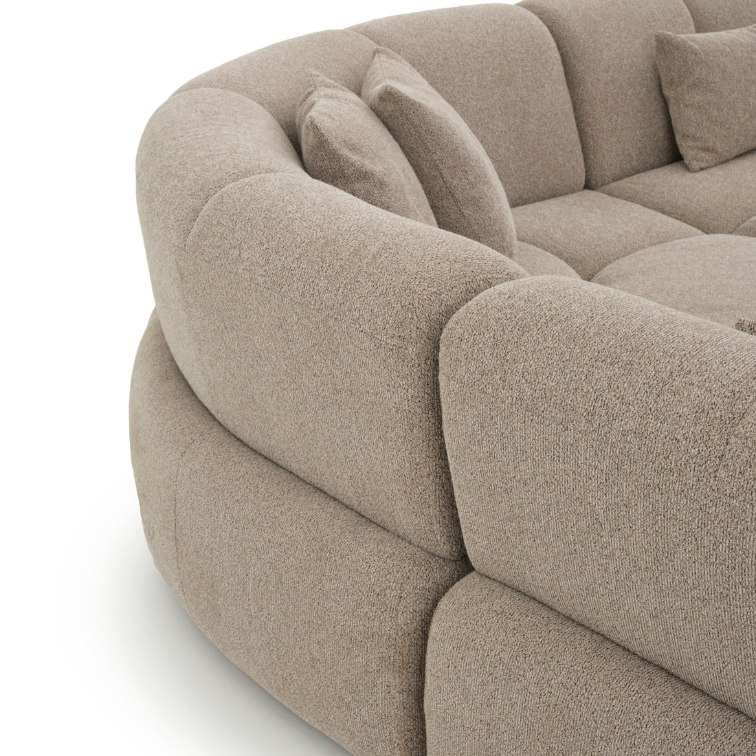 Edwina Fabric Modular Set Taupe