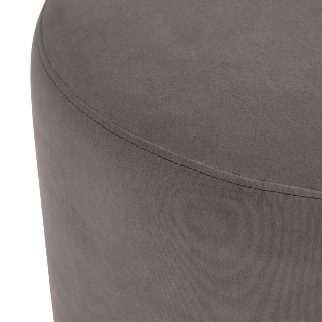 Wyle Fabric Ottoman Dark Grey