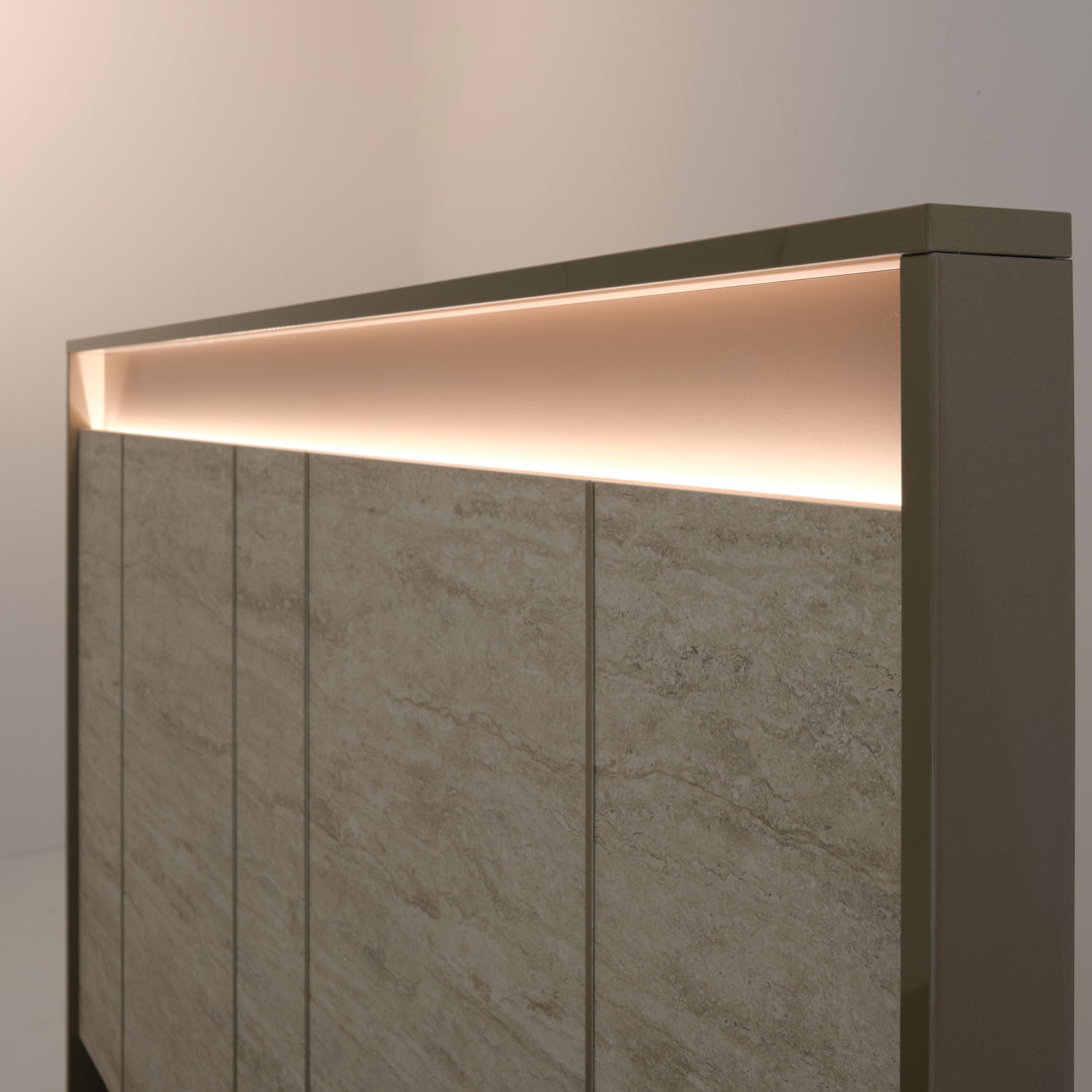Nunzia Queen Bed Beige