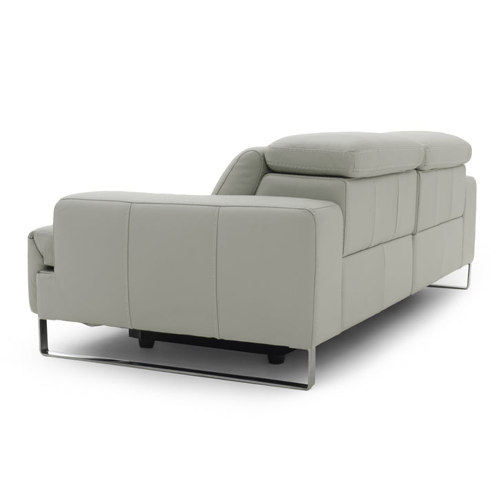 Warley Leather Reclining Sofa Beige
