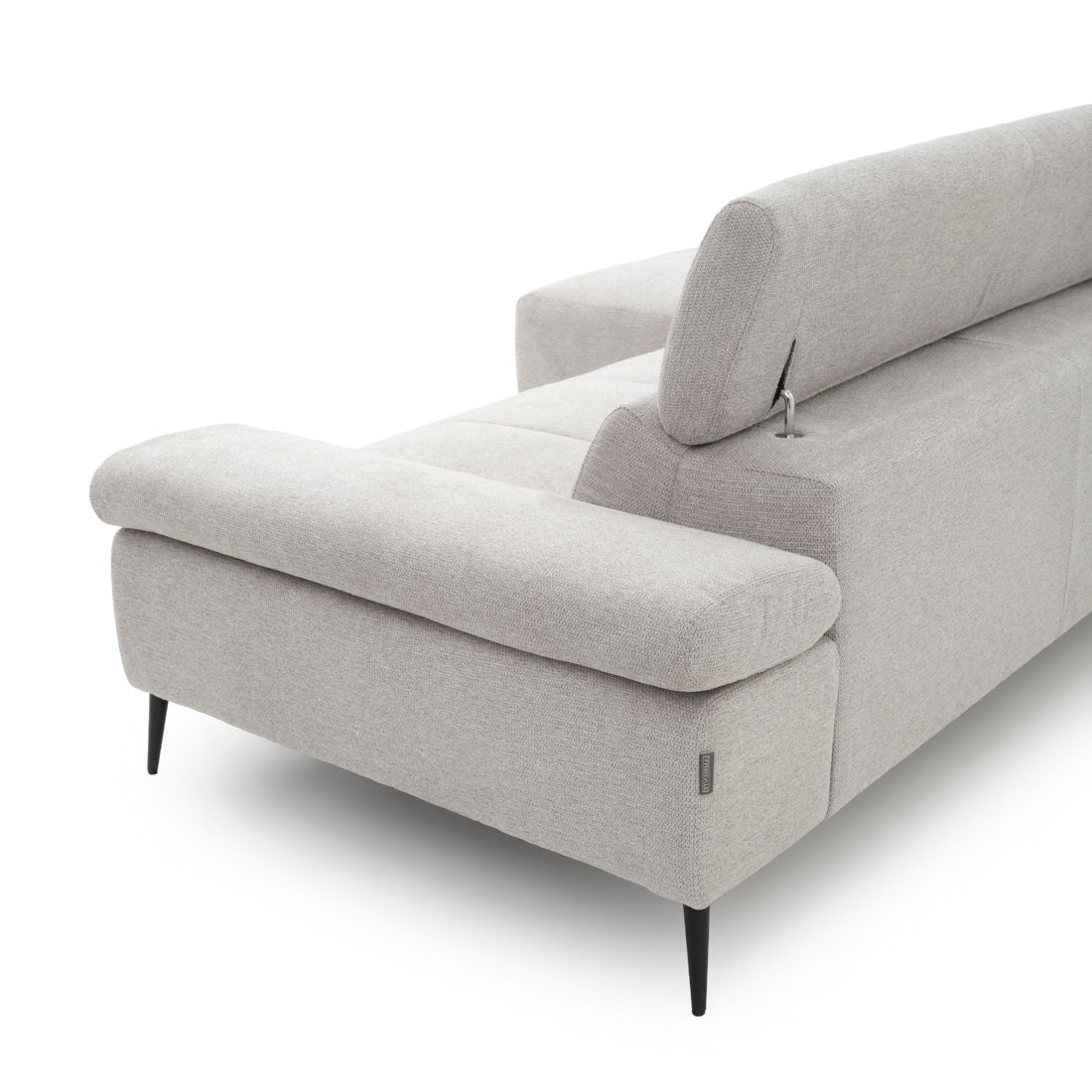Eldan Fabric Sectional Sofa Light Grey