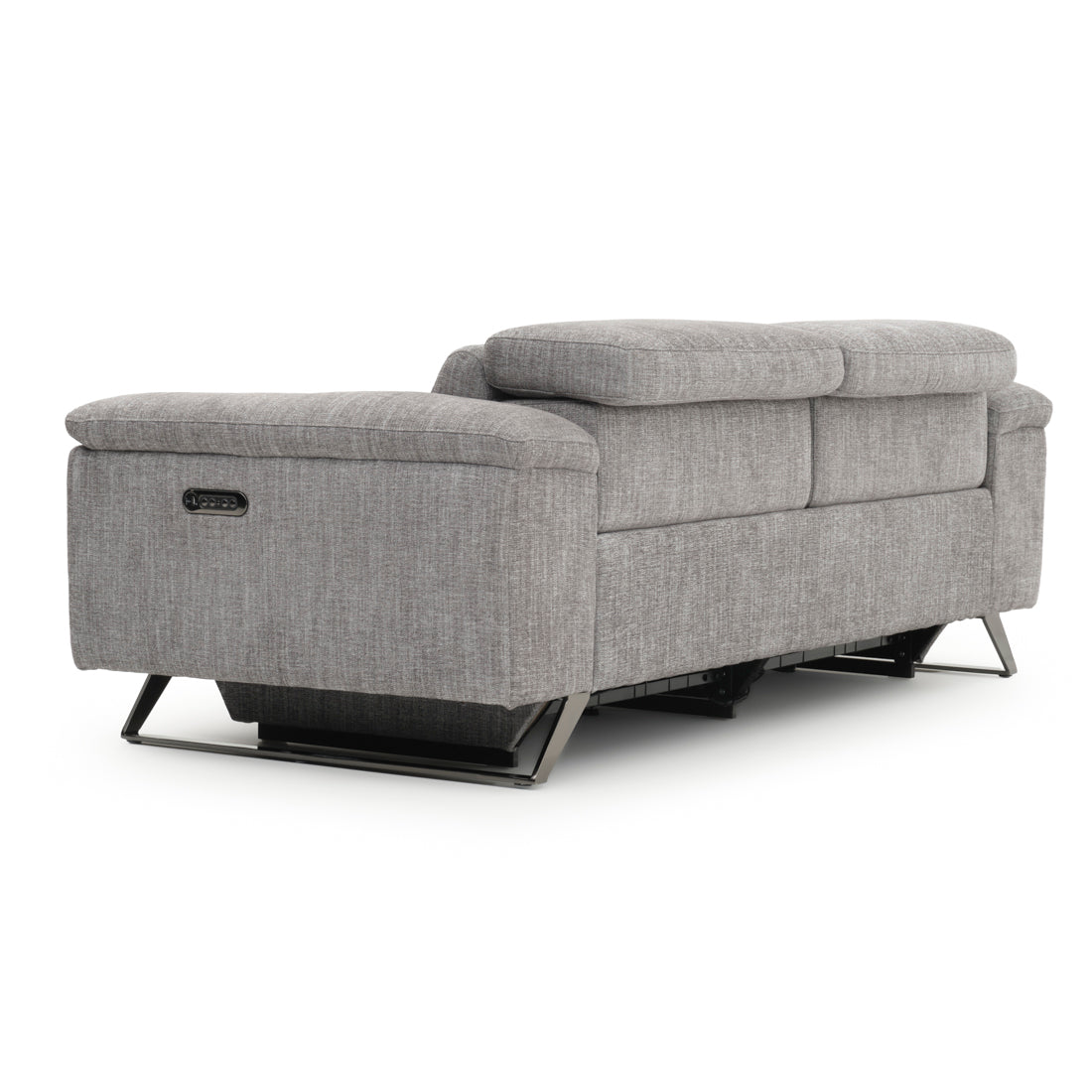 Warren Fabric Reclining Sofa Dark Grey