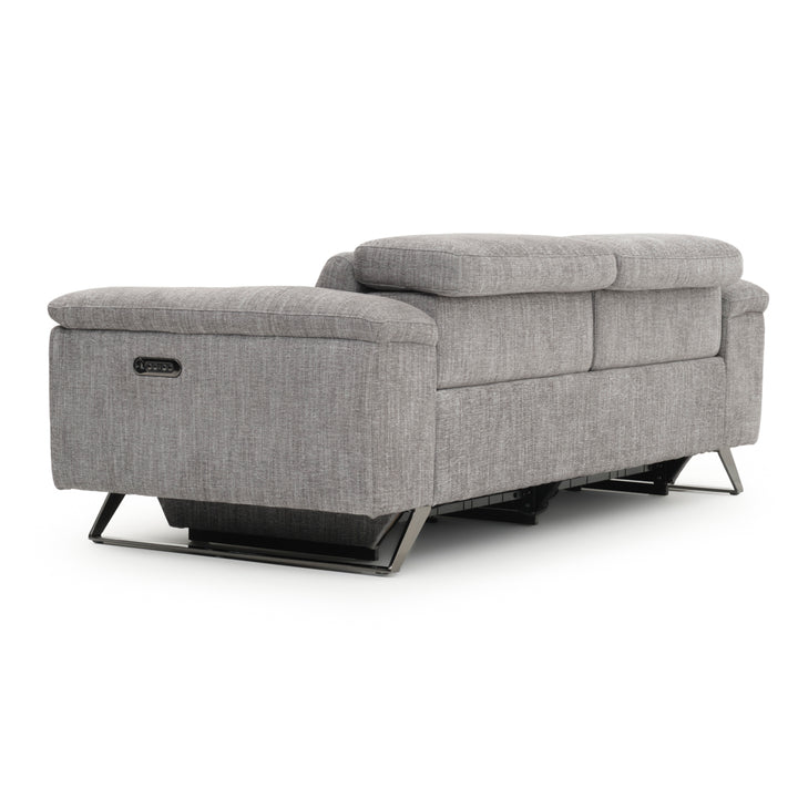 Warren Fabric Reclining Sofa Dark Grey