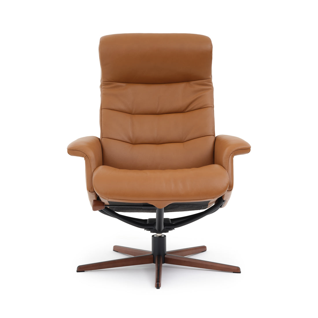 Nell Reclining Chair with Ottoman Cognac