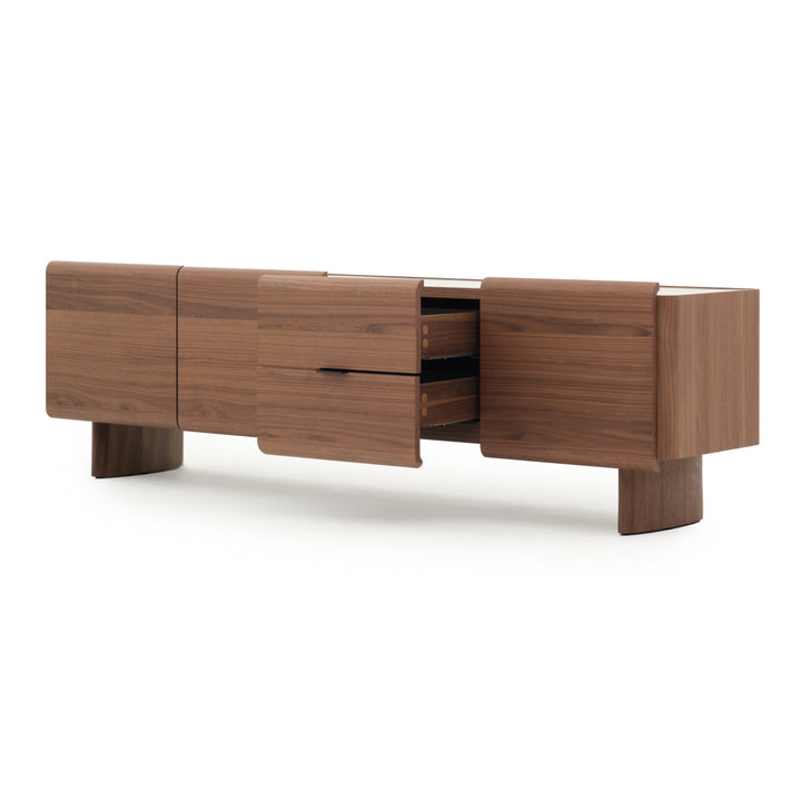 Evana TV and Entertainment Unit Dark Brown