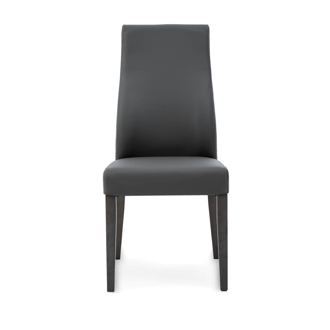 Jennifer Leather Chair Dark Grey