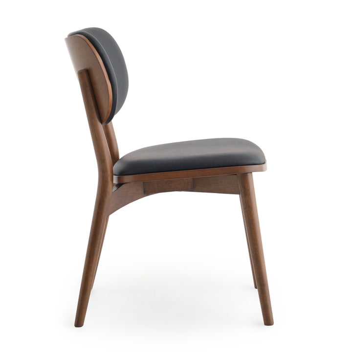 Elinor Leather Chair Dark Brown