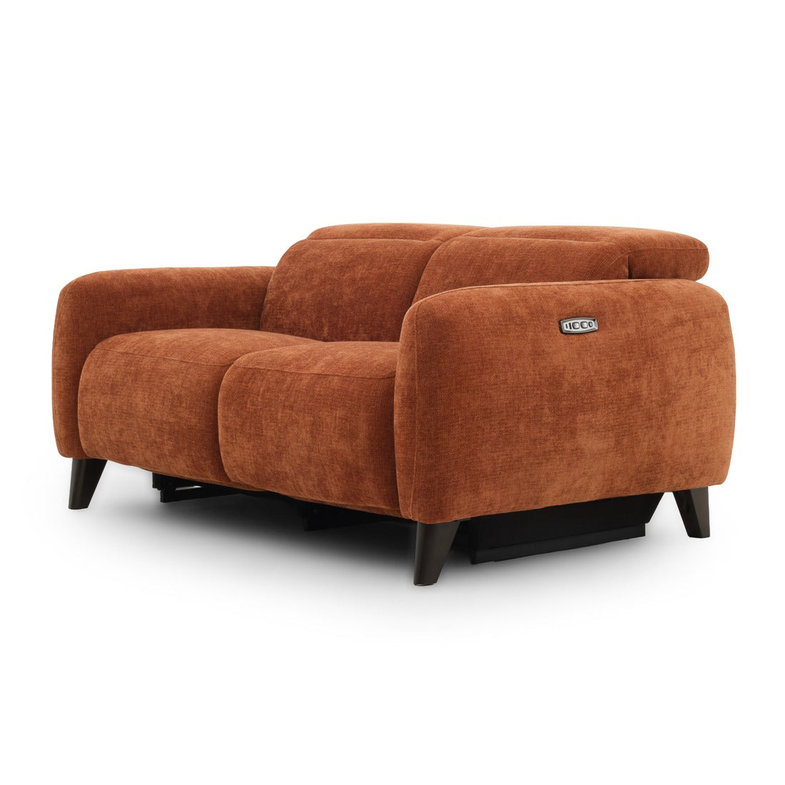 Nilani Fabric Reclining Loveseat Orange