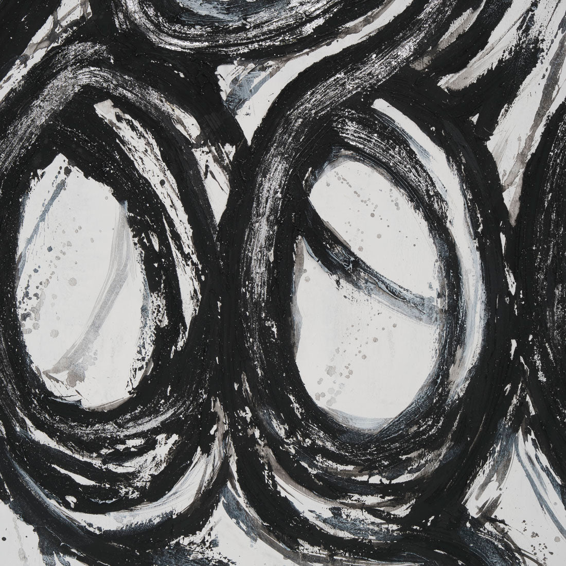 Eclat Painting on Canvas Black & White