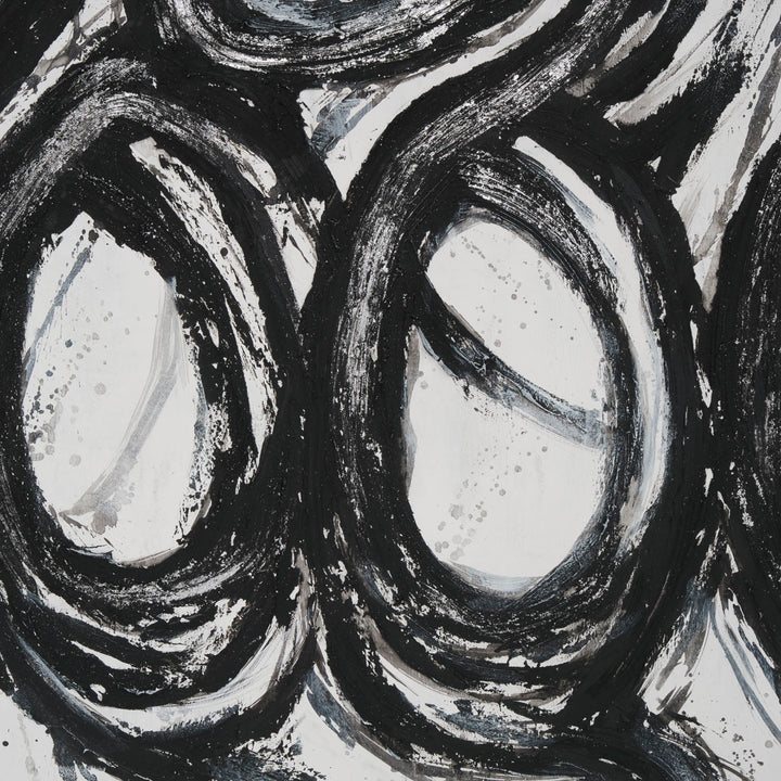 Eclat Painting on Canvas Black & White