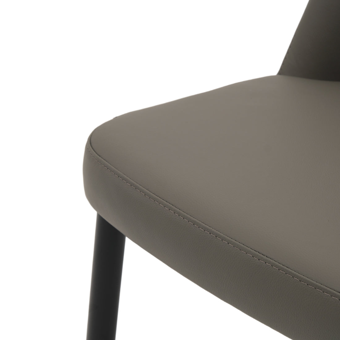 Wima Leather Chair Dark Grey