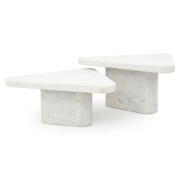 Wamika Marble Coffee Table White