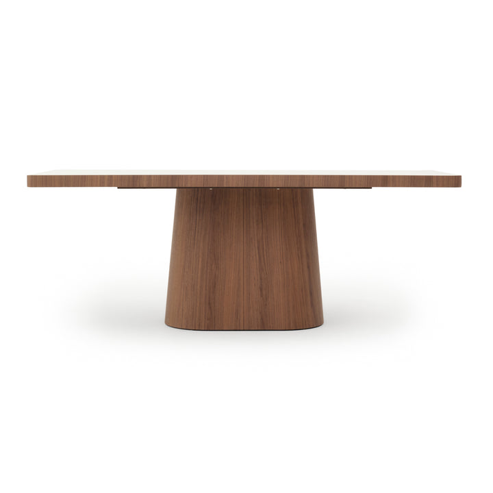 Evana Ceramic Dining Table Dark Brown