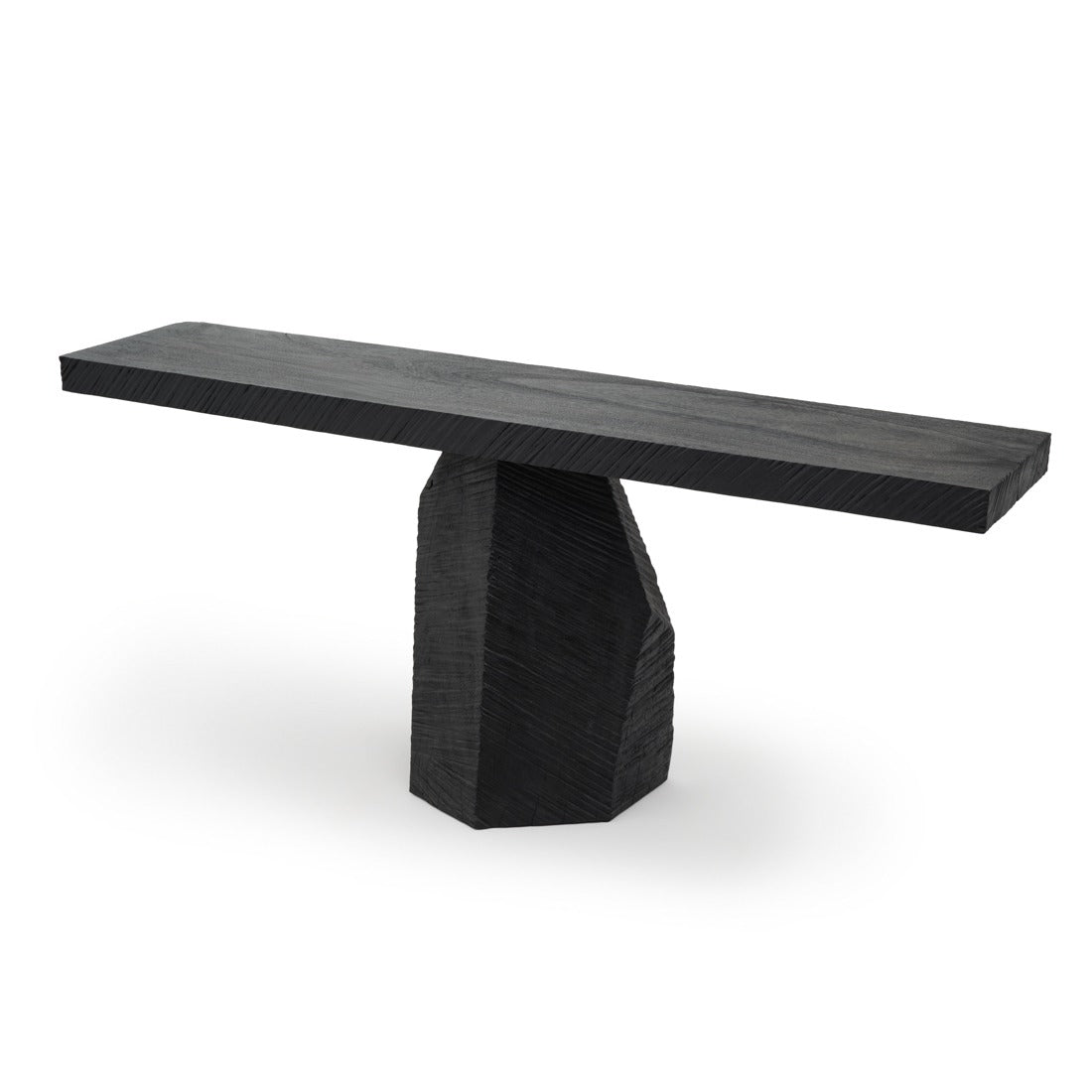 Welta Wood Console Table Black