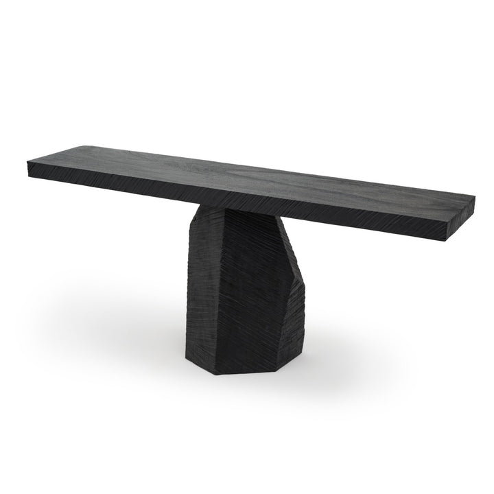 Welta Wood Console Table Black