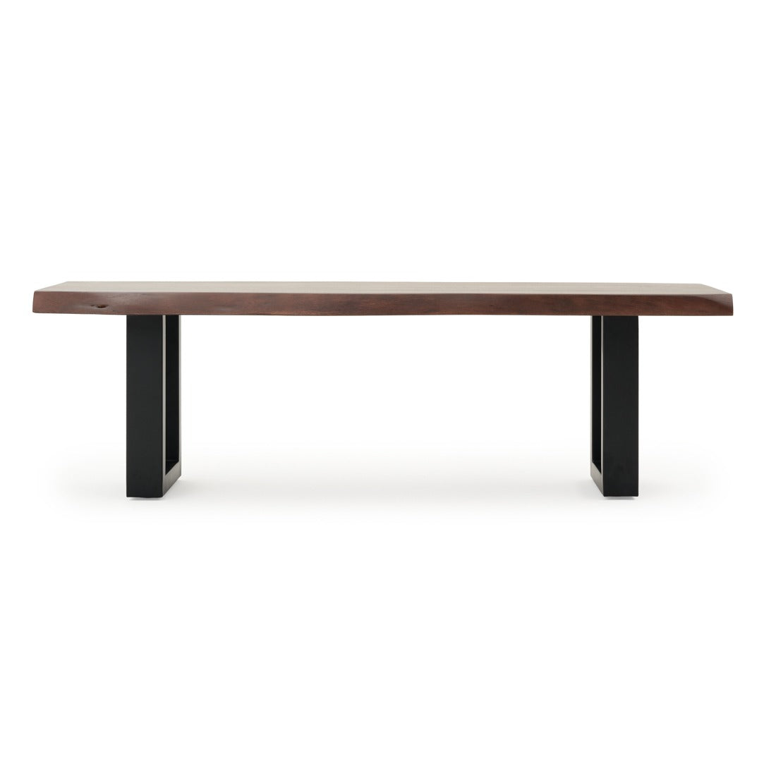 Noema Wood Bench Dark Brown