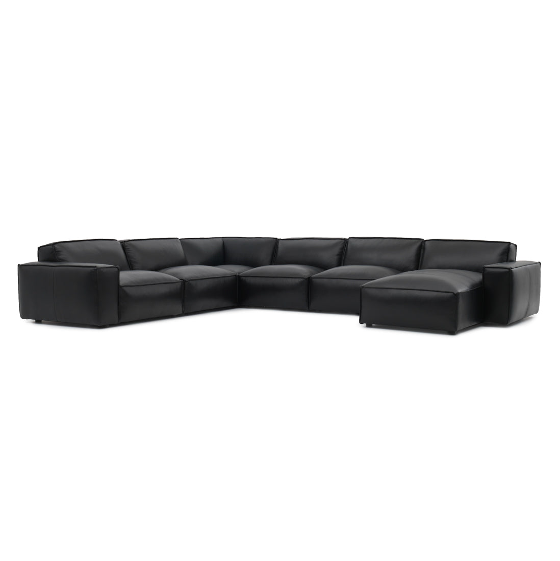 Nook Leather Modular Set Black