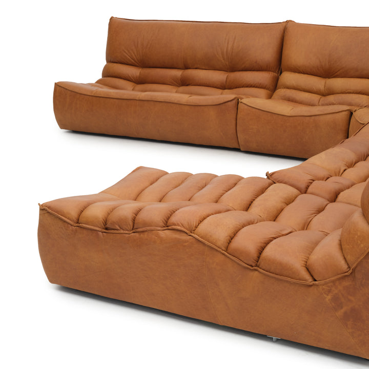 Nesto Leather Modular Set Cognac