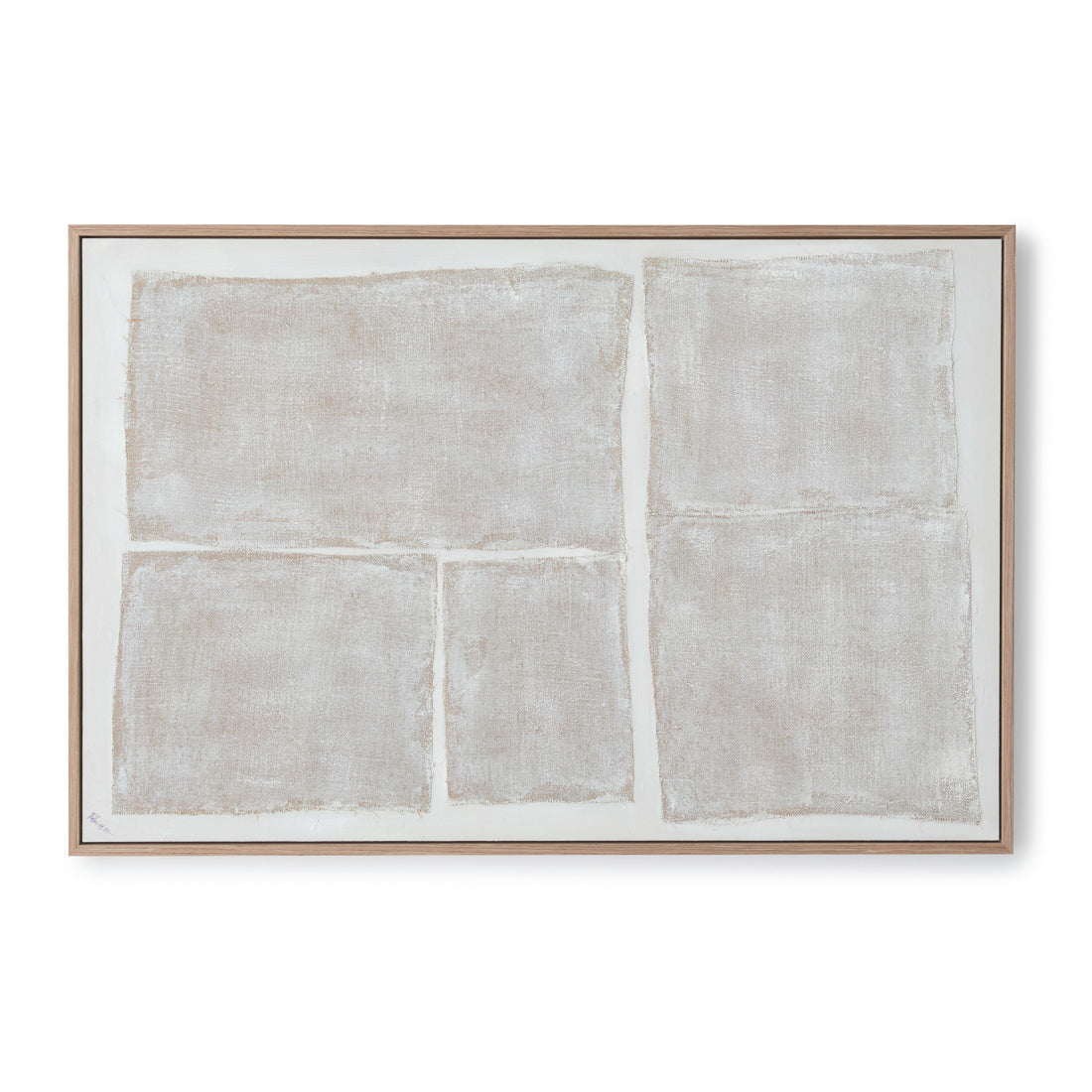 Nerium Painting on Canvas Beige