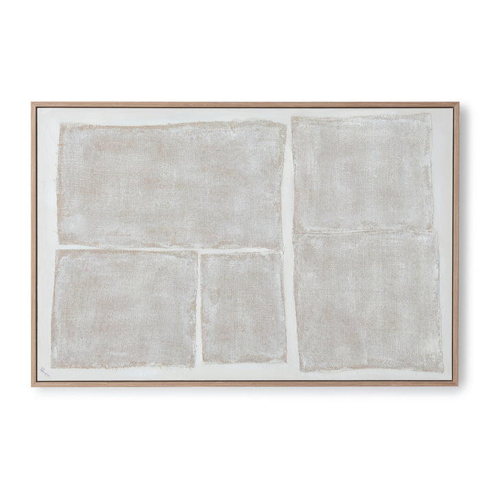 Nerium Painting on Canvas Beige